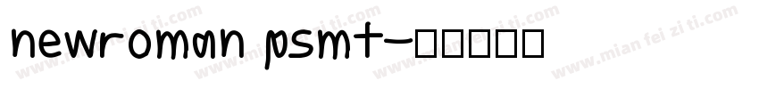 newroman psmt字体转换